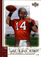 Brad Johnson #167 Football Cards 2001 Upper Deck Top Tier Prices