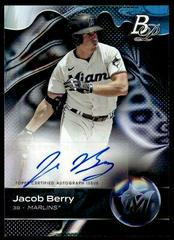 Jacob Berry [Autograph] Baseball Cards 2023 Bowman Platinum Top Prospects Prices