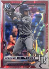 Heriberto Hernandez [Red] #BD-100 Baseball Cards 2021 Bowman Draft Prices