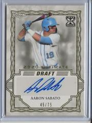 Aaron Sabato [Gold] #BA-AS1 Baseball Cards 2020 Leaf Ultimate Autographs Prices