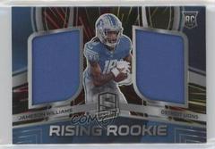 Jameson Williams [Hyper] Football Cards 2022 Panini Spectra Rising Rookie Materials Prices