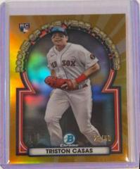 Triston Casas [Gold] Baseball Cards 2023 Bowman Chrome Rookie of the Year Favorites Prices