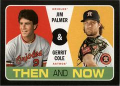 Gerrit Cole / Jim Palmer Baseball Cards 2020 Topps Heritage Then and Now Prices