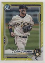 Brice Turang [Yellow Refractor] #BCP-10 Baseball Cards 2021 Bowman Chrome Prospects Prices