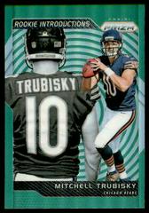 Mitchell Trubisky [Green Prizm] Football Cards 2017 Panini Prizm Rookie Introductions Prices
