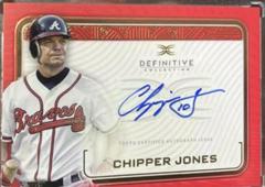 Chipper Jones [Red] #DCA-CJ Baseball Cards 2023 Topps Definitive Autograph Collection Prices