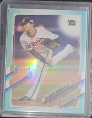 Yoshinobu Yamamoto [Aqua] #90 Baseball Cards 2021 Topps Chrome NPB Nippon Professional Prices