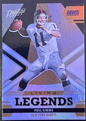 Phil Simms Football Cards 2022 Panini Prestige Living Legends Prices