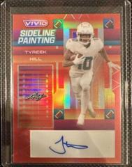 Tyreek Hill #SP-TH1 Football Cards 2023 Leaf Vivid Autographs Sideline Painting Prices