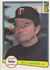 Billy Gardner #591 Baseball Cards 1982 Donruss Prices