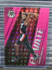 Derrick Jones Jr. [Pink Fluorescent] #4 Basketball Cards 2020 Panini Mosaic Elevate Prices