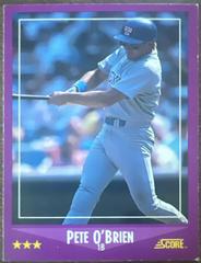 Pete O'Brien #29 Baseball Cards 1988 Score Prices