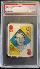 Jim Hegan #12 Baseball Cards 1951 Topps Red Back Prices