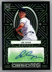 Joe Ryan [Green] #OA-JR Baseball Cards 2022 Panini Chronicles Obsidian Autographs Prices