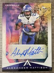 Alexander Mattison Football Cards 2021 Panini Chronicles Ascension Autographs Prices