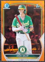 Zack Gelof [Sapphire Orange] Baseball Cards 2023 Bowman Chrome Prospects Prices
