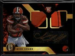 Nick Chubb [Jersey Autograph Double Prime] #250 Football Cards 2018 Panini Gold Standard Prices