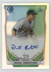 Daniel Robertson [Chrome Refractor] Baseball Cards 2014 Bowman Prospect Autograph Prices