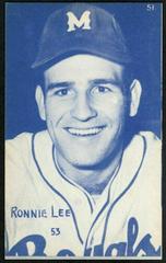 Ronnie Lee [Blue Tint] #51 Baseball Cards 1953 Canadian Exhibits Prices