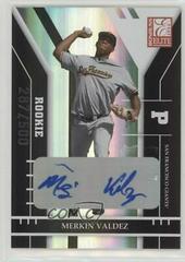 Merkin Valdez [Autograph] #163 Baseball Cards 2004 Donruss Elite Prices