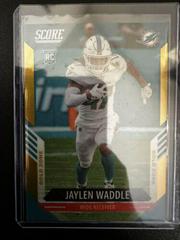 Jaylen Waddle [Gold Zone] Football Cards 2021 Panini Chronicles Score Update Rookies Prices