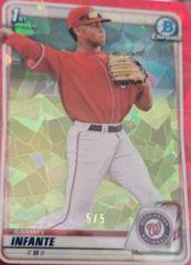 Sammy Infante [Red] #BD-48 Baseball Cards 2020 Bowman Draft Sapphire Prices