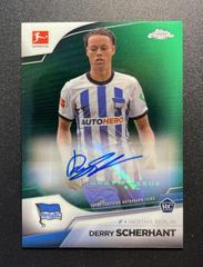 Derry Scherhant [Green] Soccer Cards 2022 Topps Chrome Bundesliga Autographs Prices