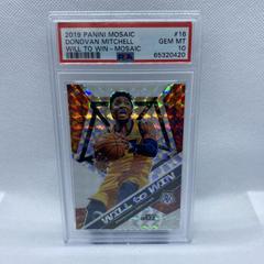 Donovan Mitchell Basketball Cards 2019 Panini Mosaic Will to Win Prices