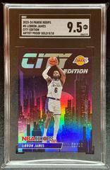 LeBron James [Artist Proof Gold] #5 Basketball Cards 2023 Panini Hoops City Edition Prices