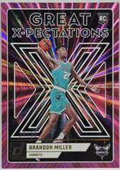 Brandon Miller [Pink] #2 Basketball Cards 2023 Panini Donruss Great X Pectations Prices