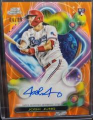Josh Jung [Orange Galactic] #CCA-JJ Baseball Cards 2023 Topps Cosmic Chrome Autographs Prices