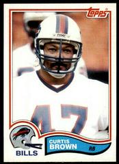 Curtis Brown #23 Football Cards 1982 Topps Prices