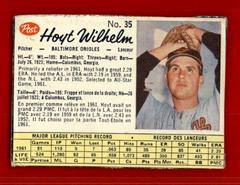 Hoyt Wilhelm [Hand Cut] #35 Baseball Cards 1962 Post Canadian Prices