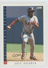 Luis Polonia #39 Baseball Cards 1993 Score Prices