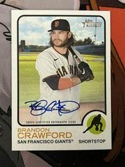 Brandon Crawford Baseball Cards 2022 Topps Heritage Real One Autographs Prices
