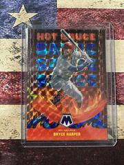 Bryce Harper [Reactive Blue] Baseball Cards 2022 Panini Mosaic Hot Sauce Prices