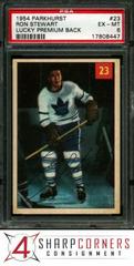 Ron Stewart [Lucky Premium Back] Hockey Cards 1954 Parkhurst Prices