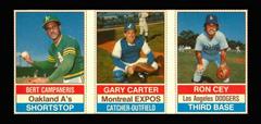 Bert Campaneris, Gary Carter, Ron Cey [L Panel Hand Cut] Baseball Cards 1976 Hostess Prices