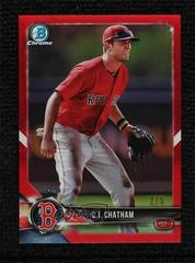 C.J. Chatham [Red Refractor] #BCP-117 Baseball Cards 2018 Bowman Chrome Prospects Prices