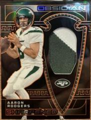Aaron Rodgers #13 Football Cards 2023 Panini Obsidian Sharpened Swatch Prices