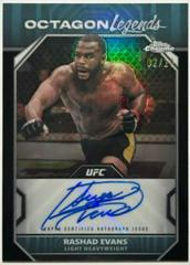 Rashad Evans [Black Refractor] #OLA-REV Ufc Cards 2024 Topps Chrome UFC Octagon Legends Autograph Prices
