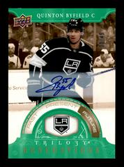 Quinton Byfield [Autograph] #TG-17C Hockey Cards 2022 Upper Deck Trilogy Generations Prices
