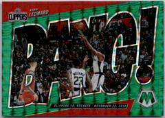 Kawhi Leonard [Green] Basketball Cards 2021 Panini Mosaic Bang Prices