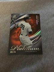 Aaron Judge [Orange] Baseball Cards 2019 Bowman Platinum Presence Prices