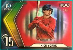 Nick Yorke [Red] Baseball Cards 2022 Bowman Scouts' Top 100 Prices