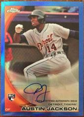 Austin Jackson [Blue Refractor Autograph] #177 Baseball Cards 2010 Topps Chrome Prices