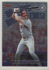 Juan Gonzalez [Refractor] #M15 Baseball Cards 1999 Topps All Mystery Finest Prices