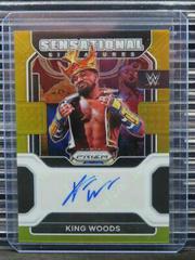 King Woods [Gold Prizm] Wrestling Cards 2022 Panini Prizm WWE Sensational Signatures Prices