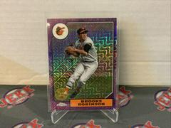 Brooks Robinson [Purple] Baseball Cards 2022 Topps Silver Pack 1987 Chrome Series 2 Prices