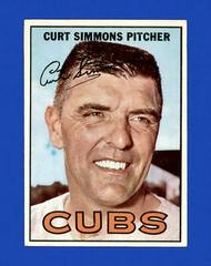 Curt Simmons #39 Baseball Cards 1967 Topps Prices